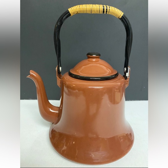 OTTO Enamelware Coffee Pot ~ Collectible Enamel Rustic Pitcher Country Kitchen - Picture 3 of 11
